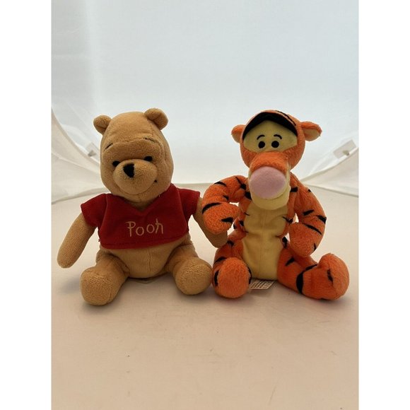 Disney Winnie The Pooh Small Plush Pooh And Tigger Stuffed Animal - Picture 1 of 16